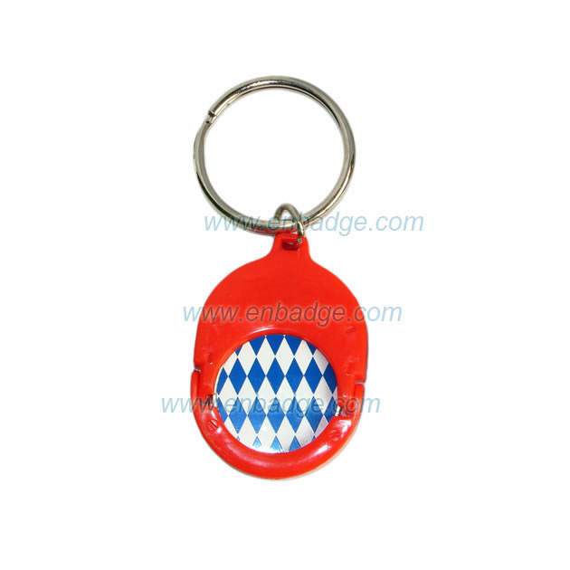 Plastic Coin Keychain