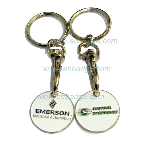 Trolley Coin Keyring