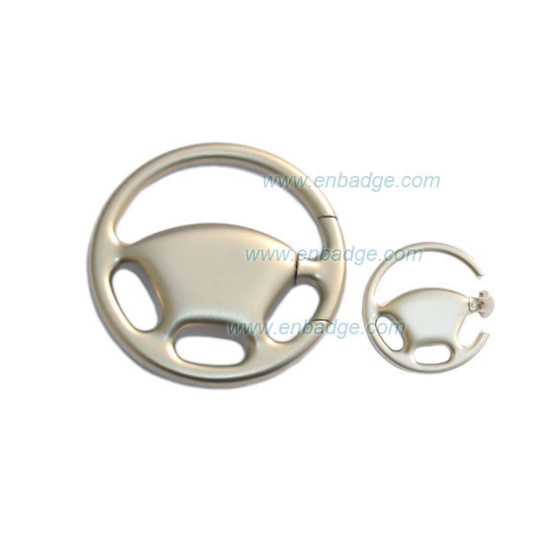 Metal Driving Wheel Keycahin