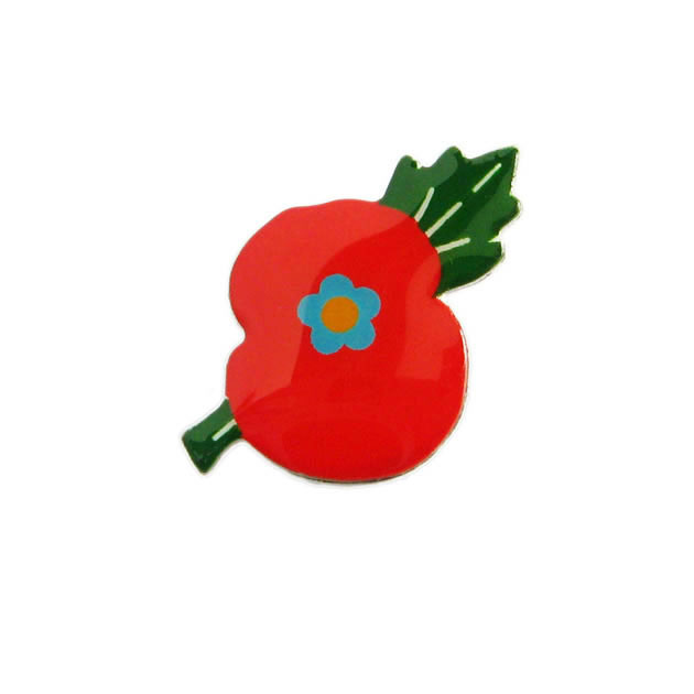 Poppy Badge-Silk Screen Printing