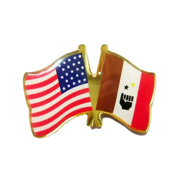 Printing Flag Pin Badge