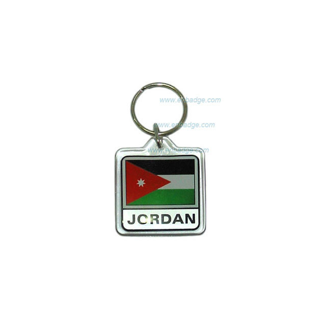 Jordan Flag Acrylic Keychain