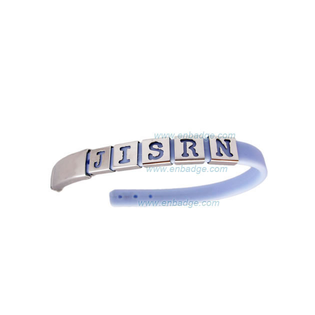 Wristband with Alphabet Charms