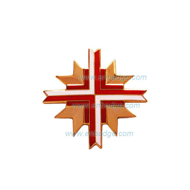 Cloisonné Cross Badge-HE 002