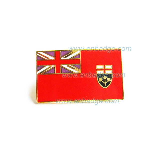 Hard Enamel Flag Badge