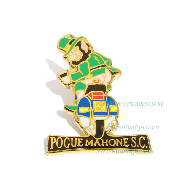 POGUE MAHONE S.C.-Imitation Enamel Badge