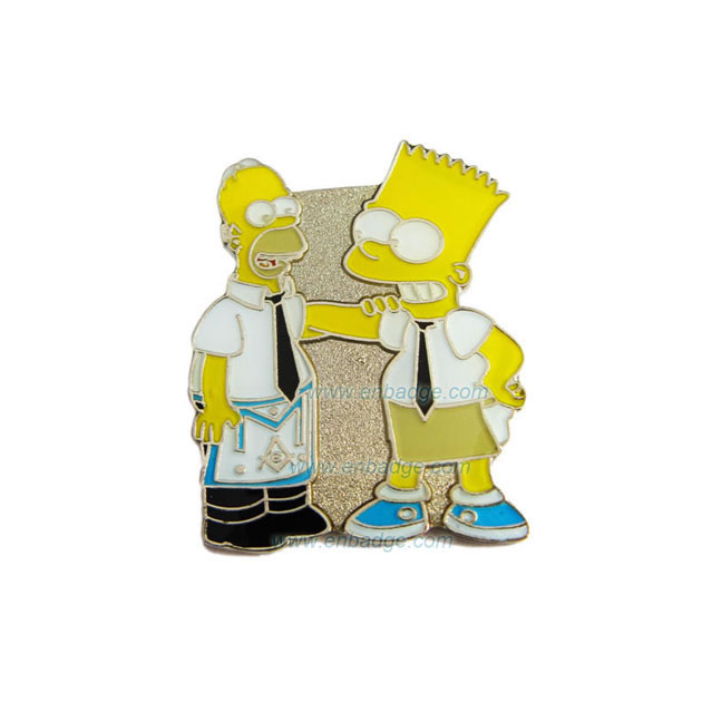 Homer & Bart Badge-Soft Enamel