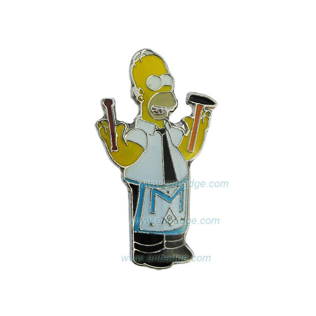 Homer Masonic-Soft Enamel Lapel Pin