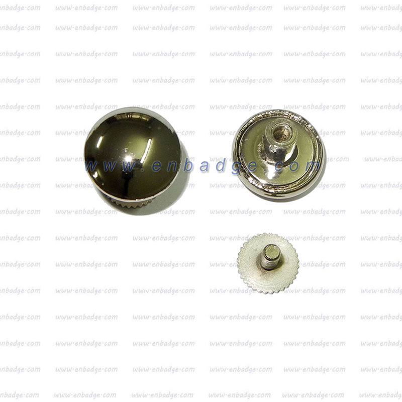 Uniform Button with Screw Back